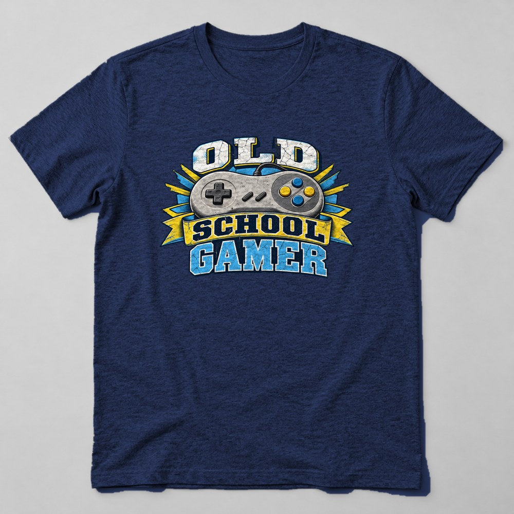 Old School Gamer T-Shirt in Navy