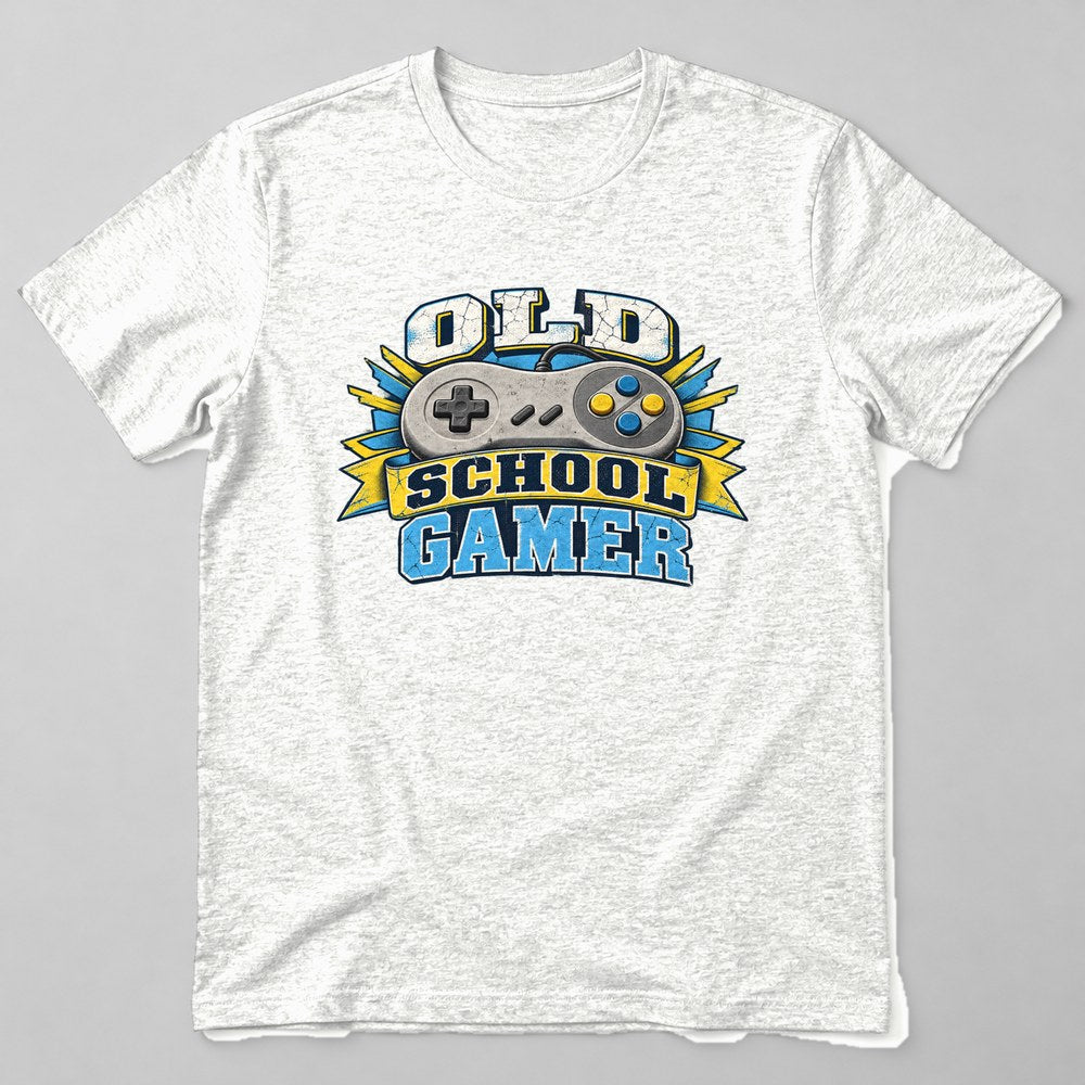 Old School Gamer T-Shirt in White