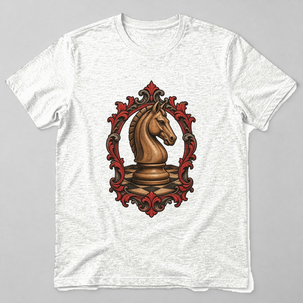 Chess Knight T-Shirt in White