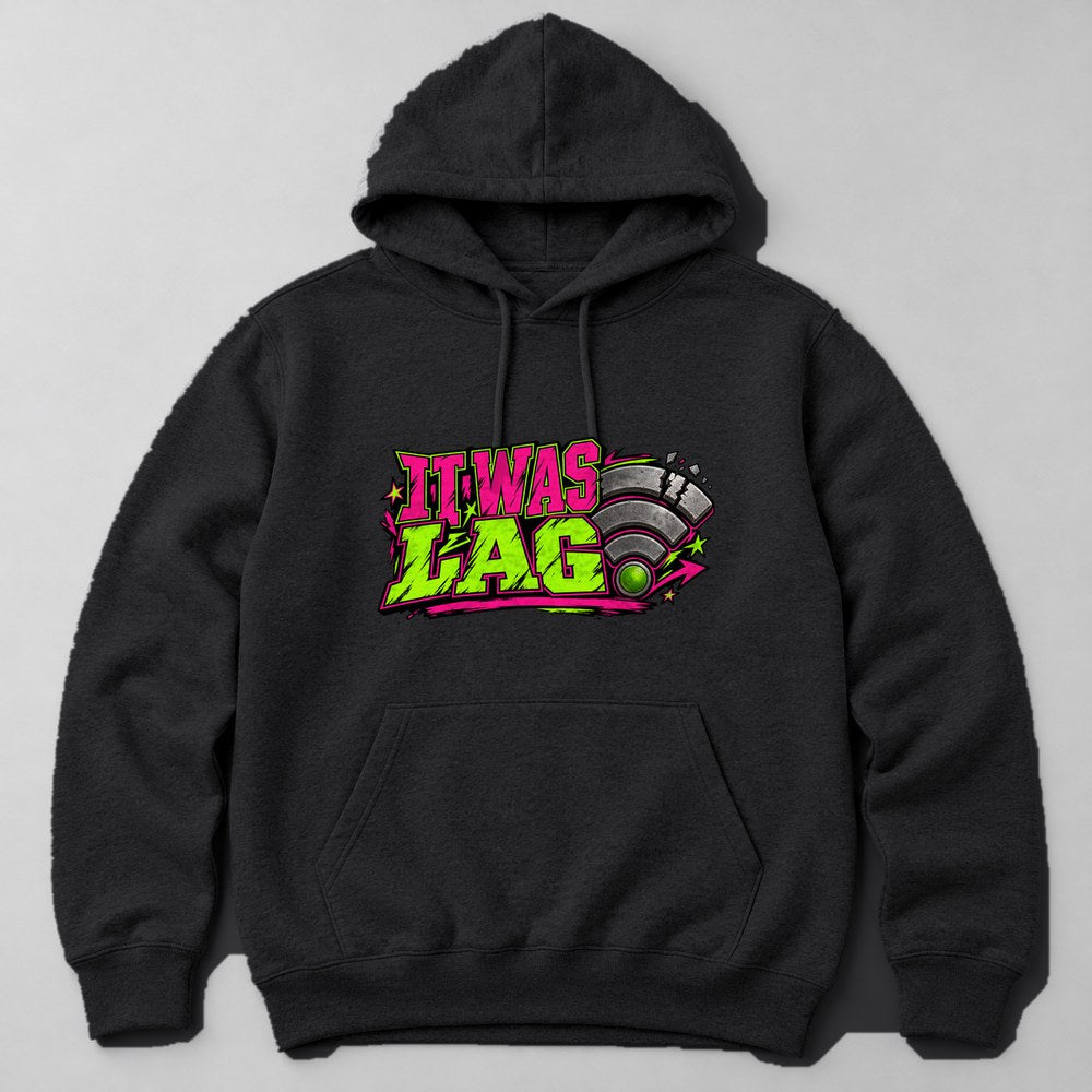 It Was Lag Hoodie in Black