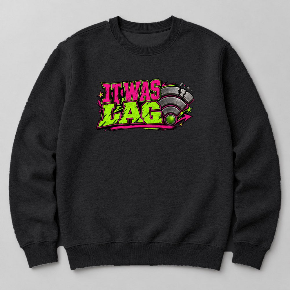 It Was Lag Sweatshirt in Black