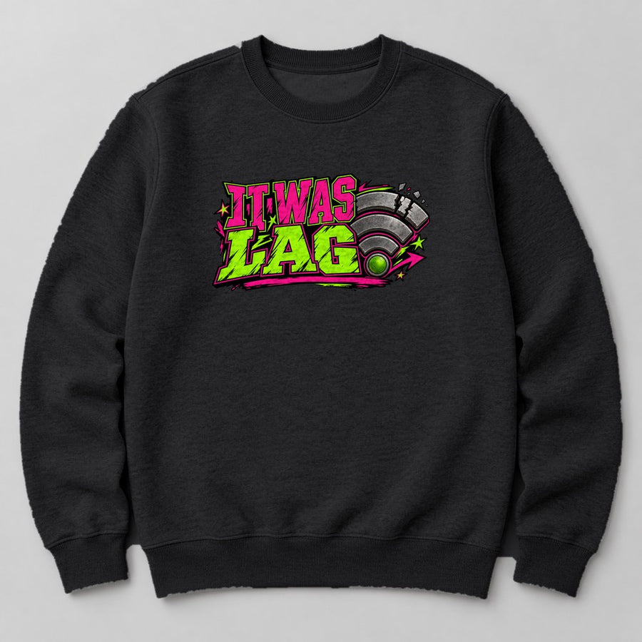 It Was Lag Sweatshirt in Black