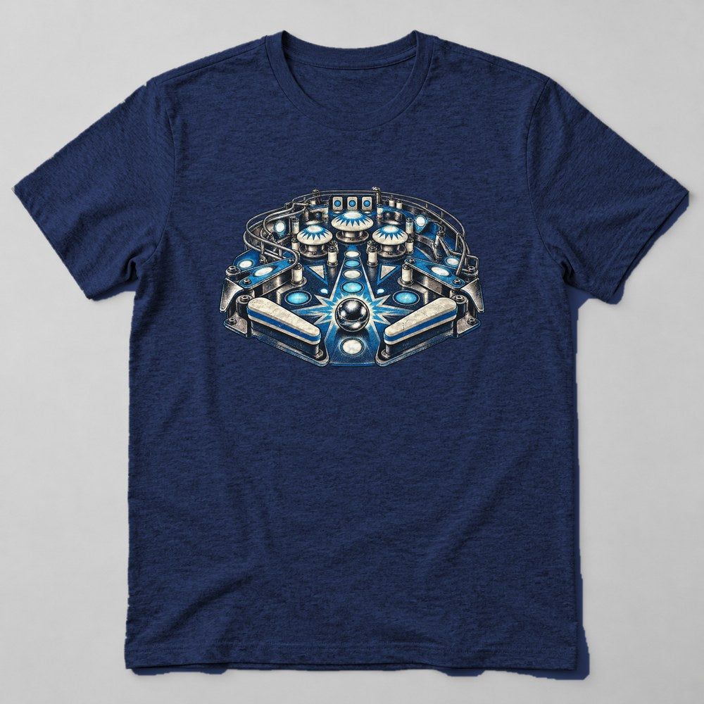 Pinball Flipper T-Shirt in Navy
