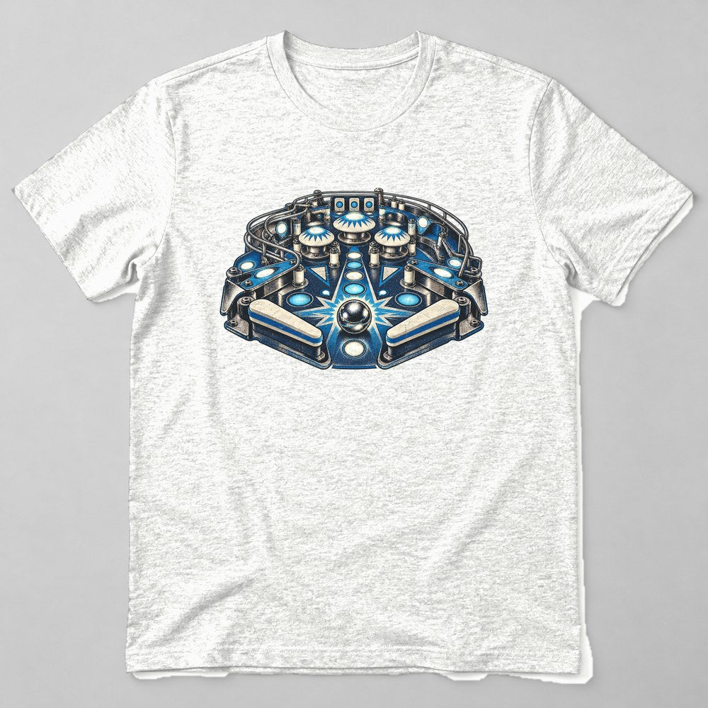 Pinball Flipper T-Shirt in White