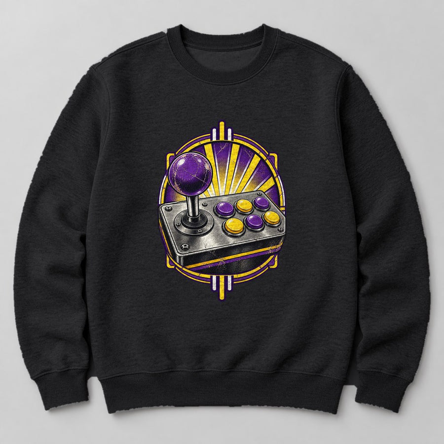 Joystick Arcade Sweatshirt in Black