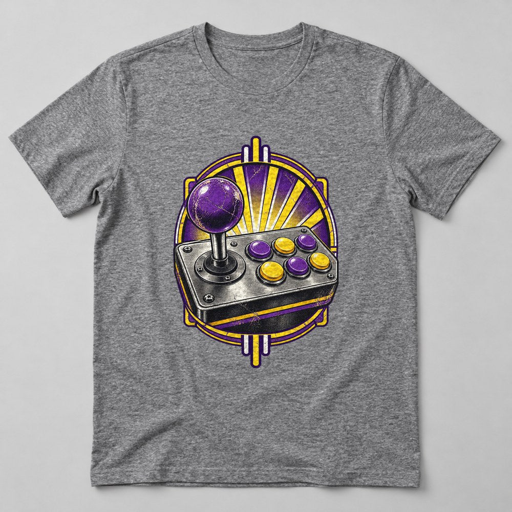 Joystick Arcade T-Shirt in Heather Grey