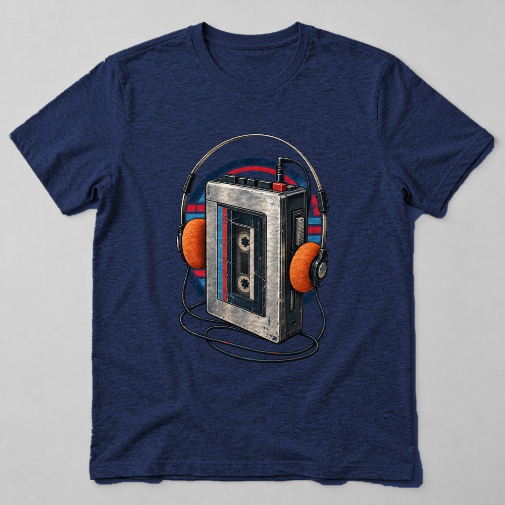 Walkman T-Shirt in Navy