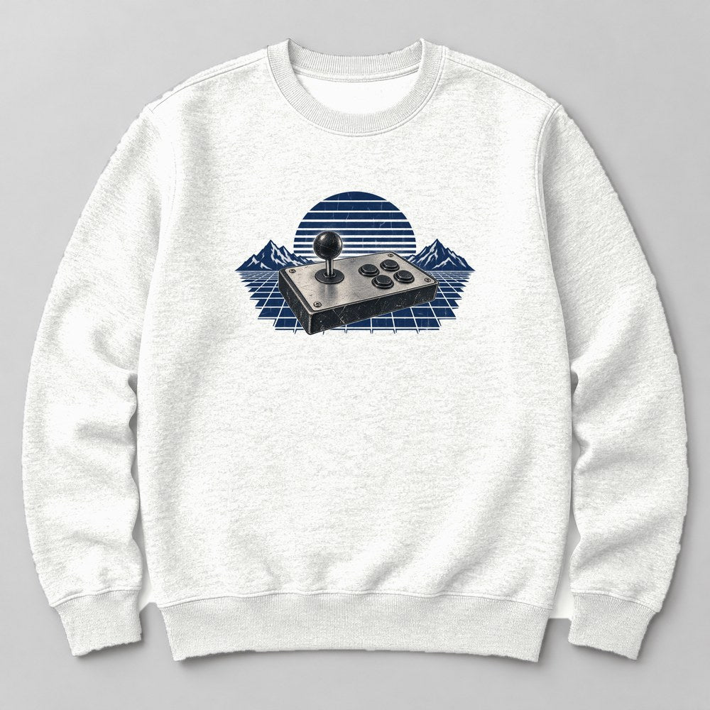 Game Controller Neon Sweatshirt in White