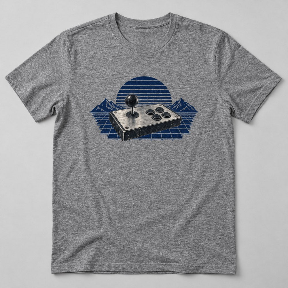 Game Controller Neon T-Shirt in Heather Grey