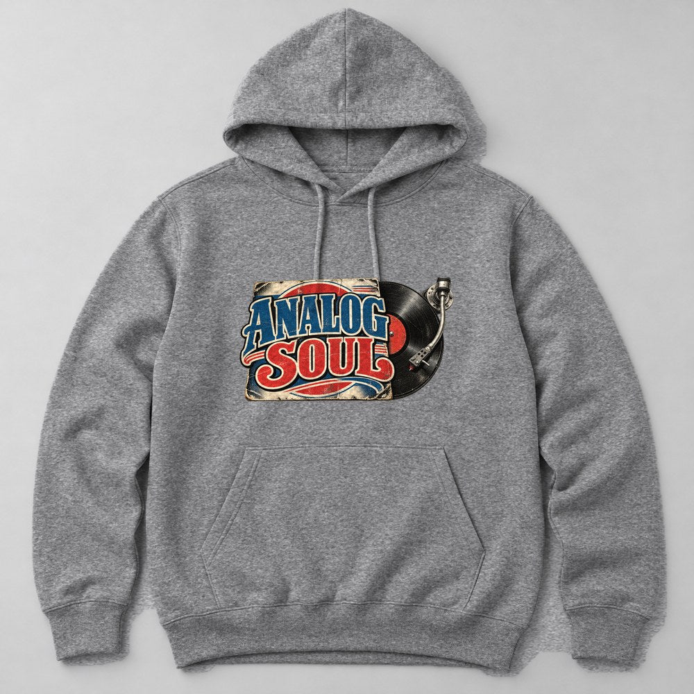 Analog Soul Hoodie in Heather Grey