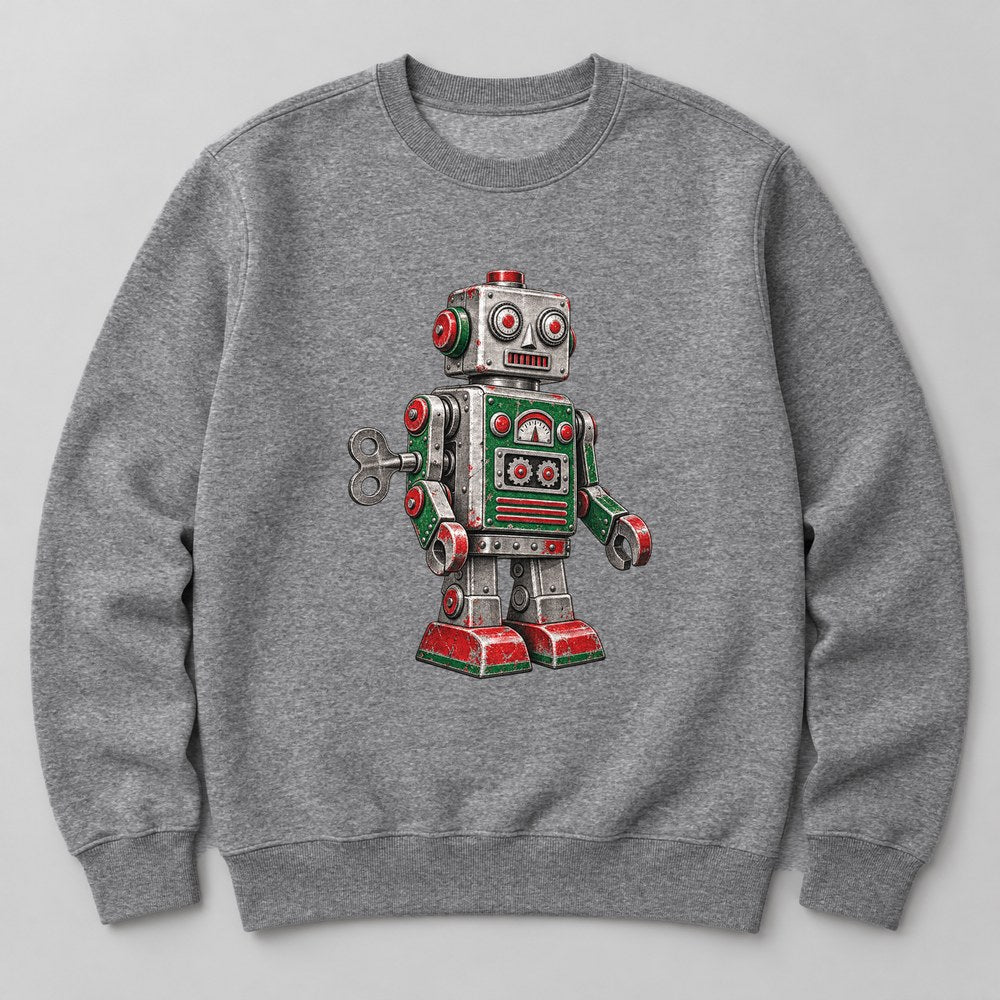 Robot Toy Sweatshirt in Heather Grey