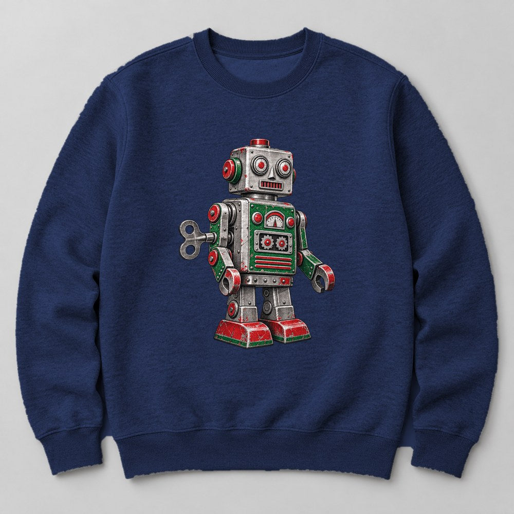 Robot Toy Sweatshirt in Navy