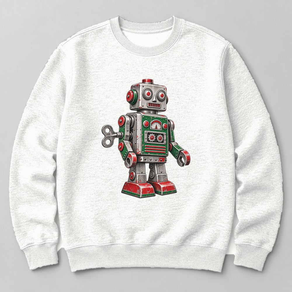 Robot Toy Sweatshirt in White
