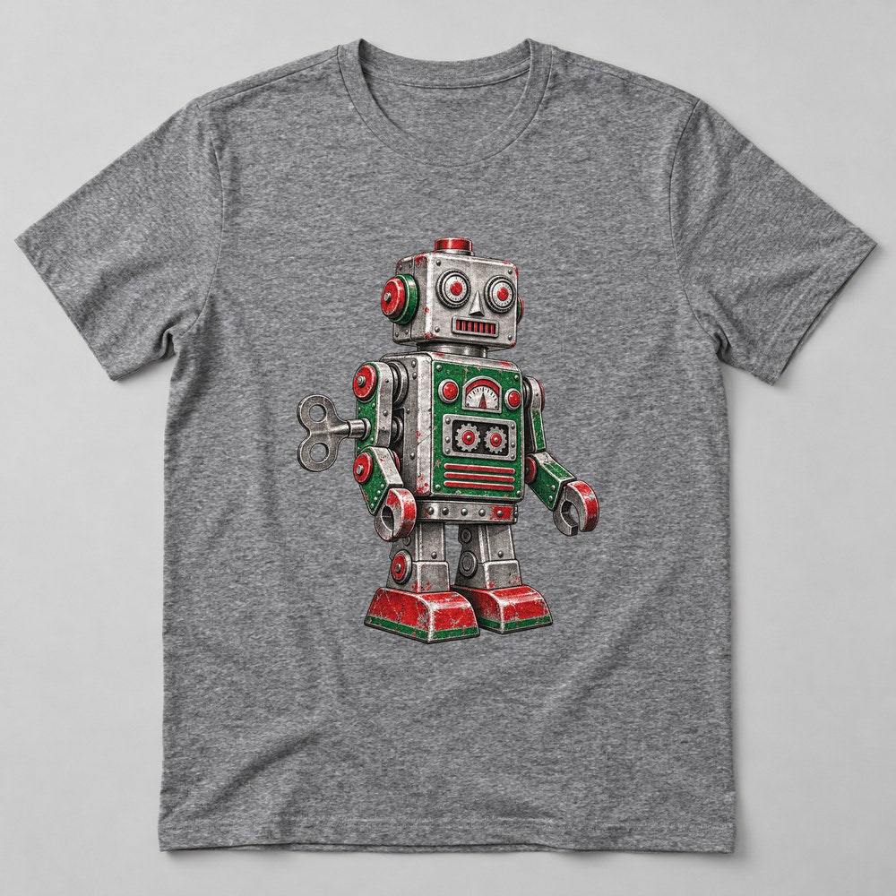 Robot Toy T-Shirt in Heather Grey