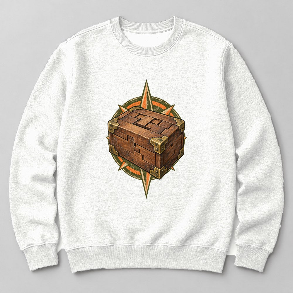 Rubik Free Puzzle Cube Sweatshirt in White