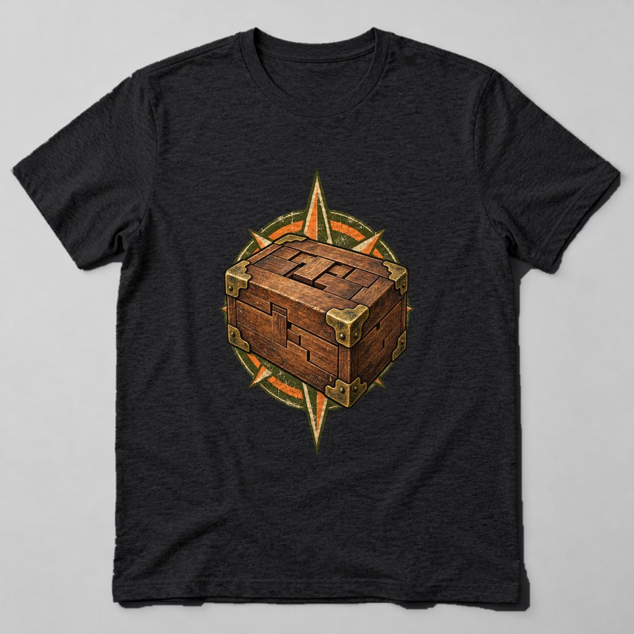Rubik Free Puzzle Cube T-Shirt in Black