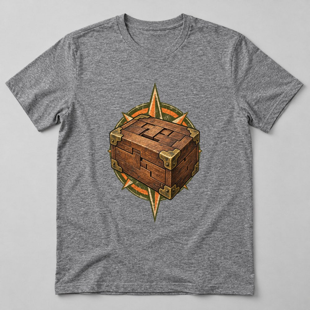 Rubik Free Puzzle Cube T-Shirt in Heather Grey