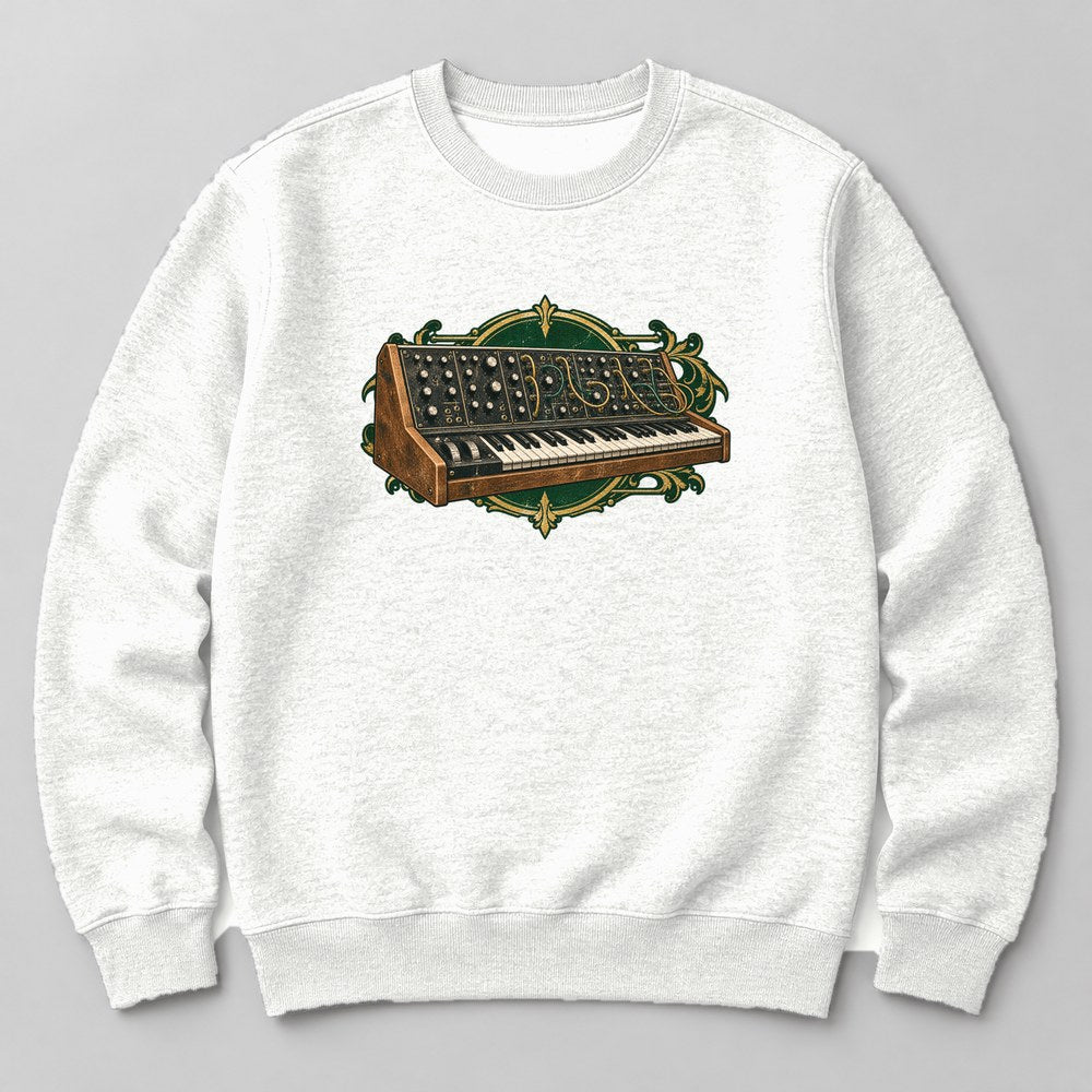 Synth Keyboard Sweatshirt in White