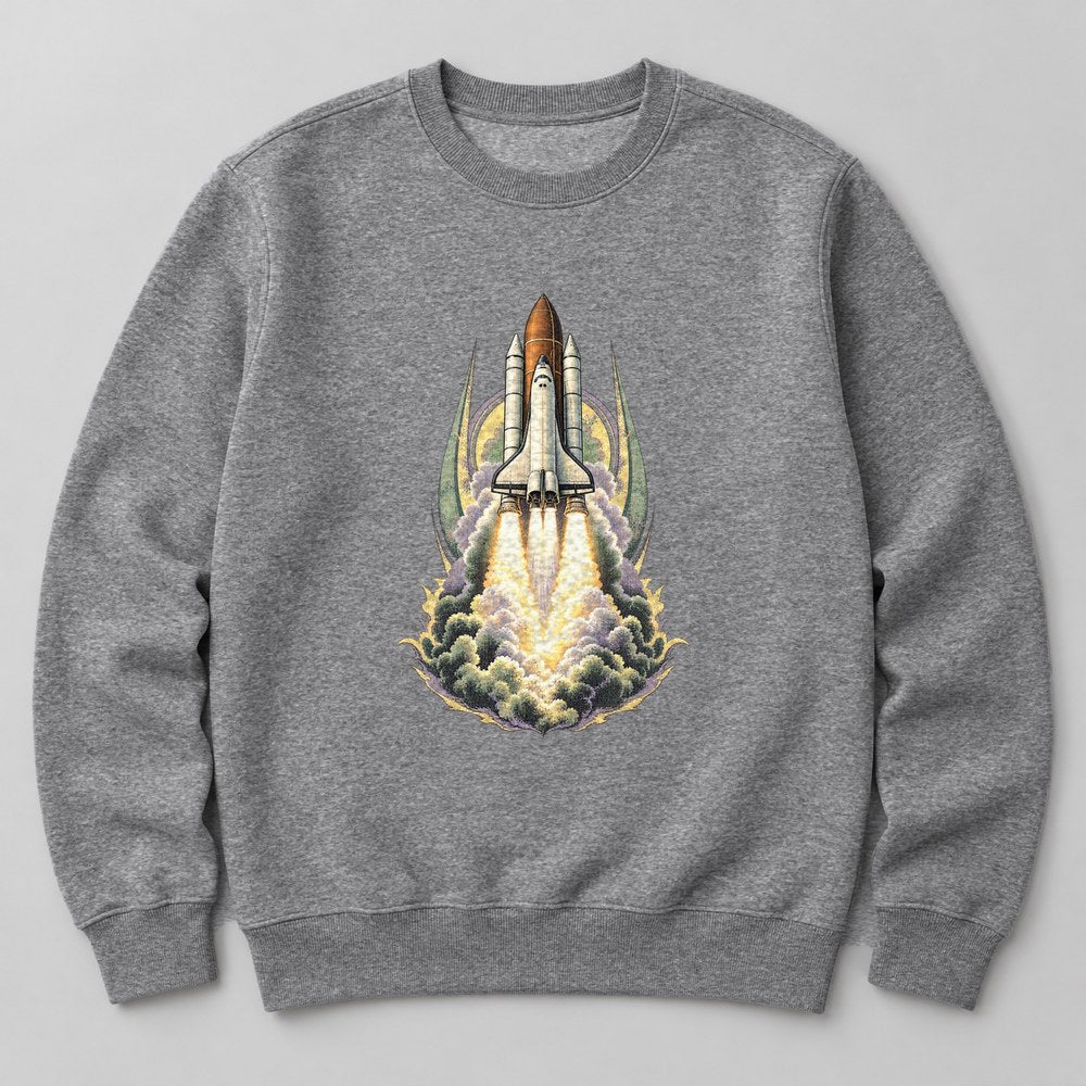 Space Shuttle Sweatshirt in Heather Grey