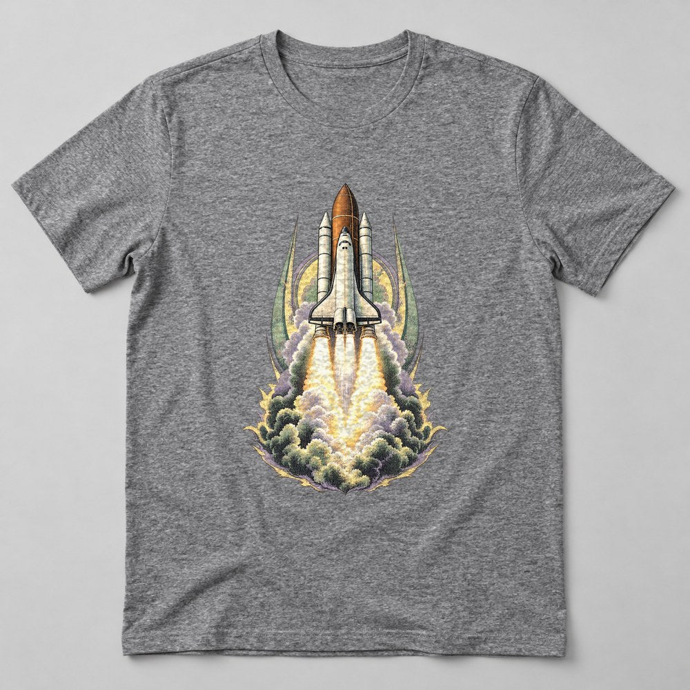 Space Shuttle T-Shirt in Heather Grey
