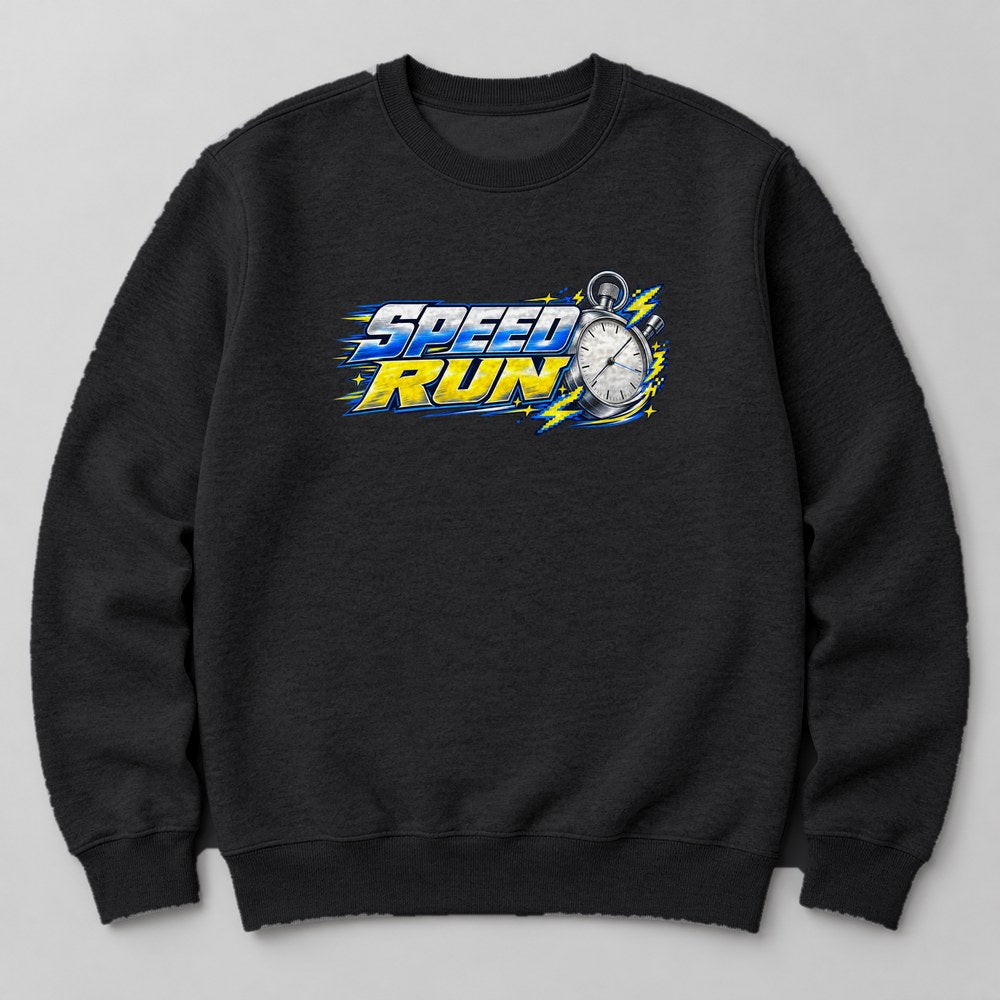 Speed Run Sweatshirt in Black