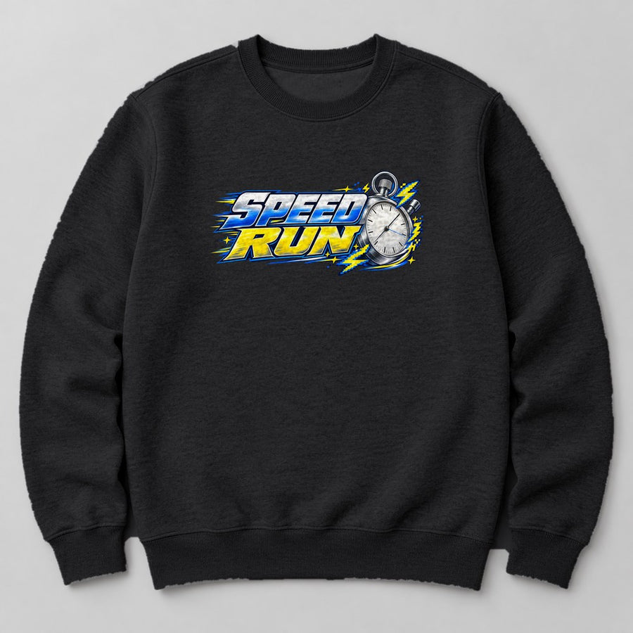 Speed Run Sweatshirt in Black