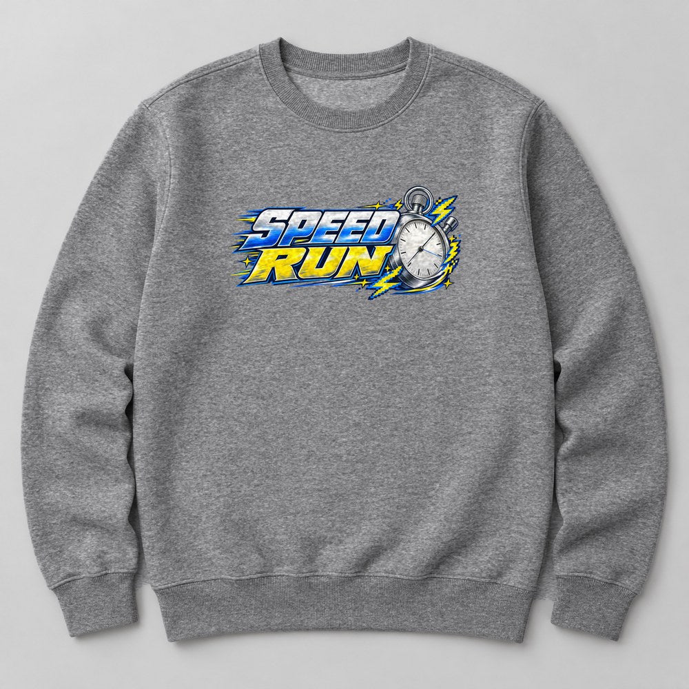 Speed Run Sweatshirt in Heather Grey