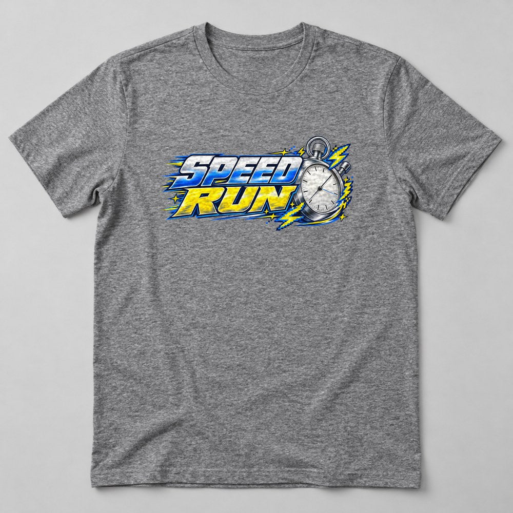 Speed Run T-Shirt in Heather Grey