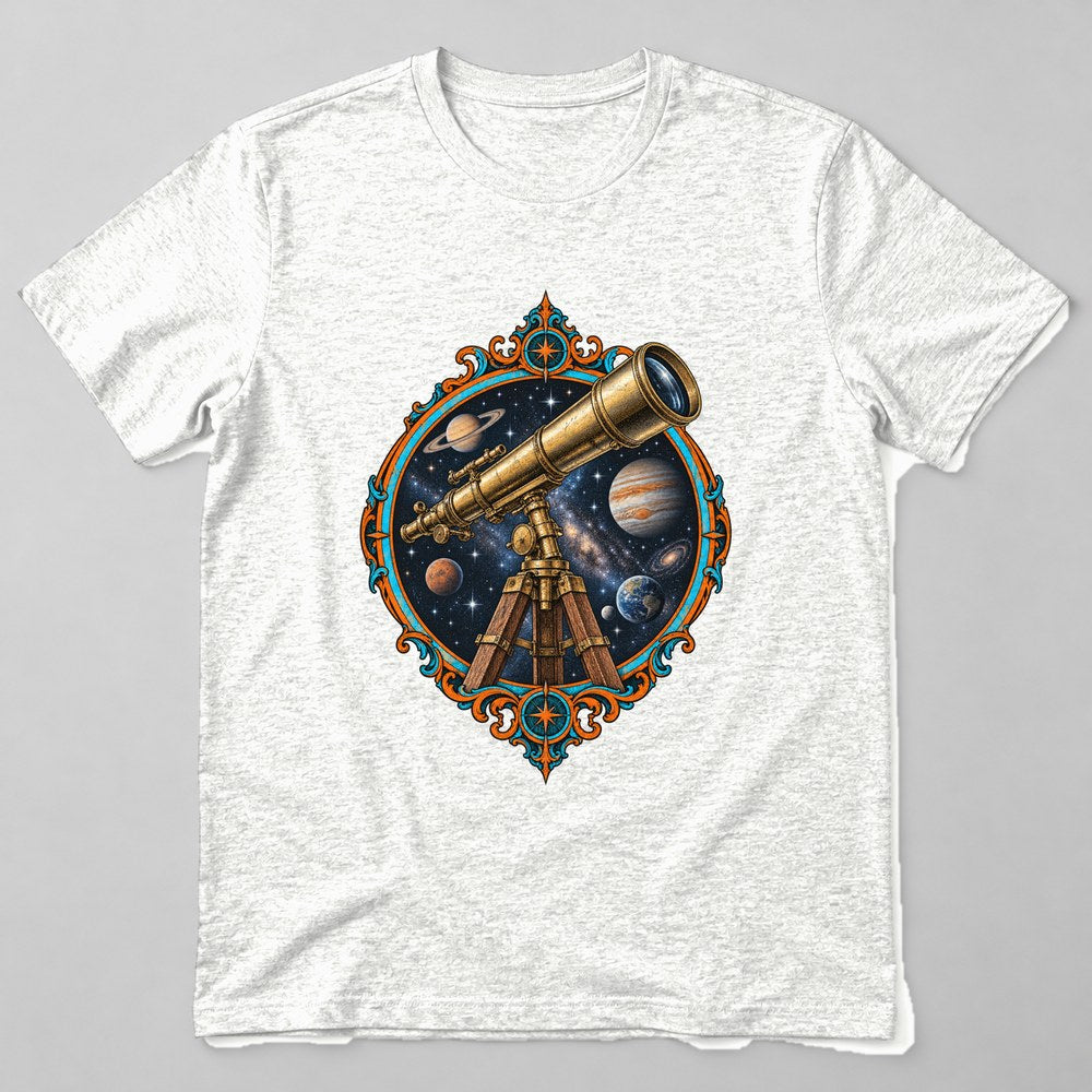 Telescope Stars T-Shirt in White