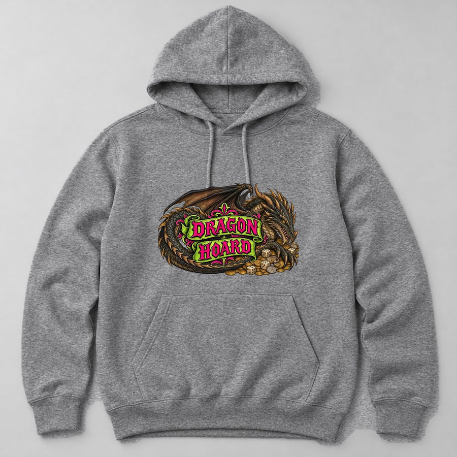 Dragon Hoard Hoodie in Heather Grey