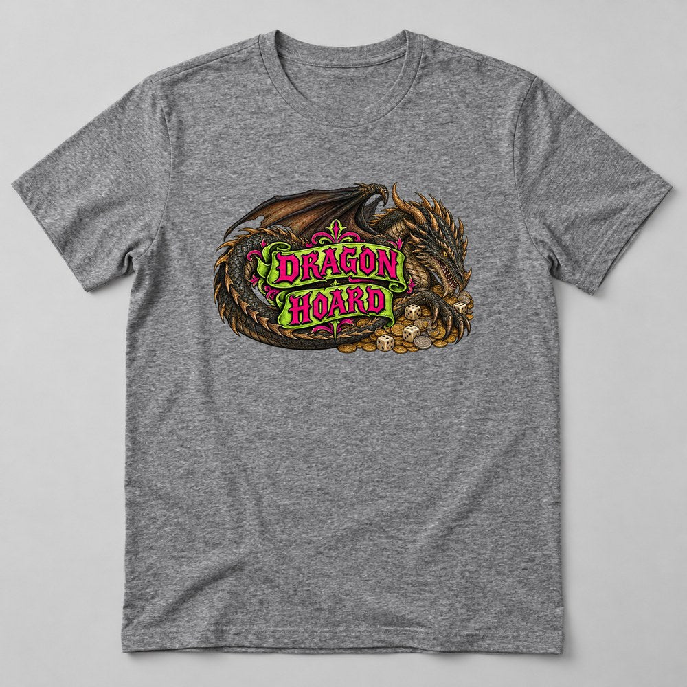 Dragon Hoard T-Shirt in Heather Grey