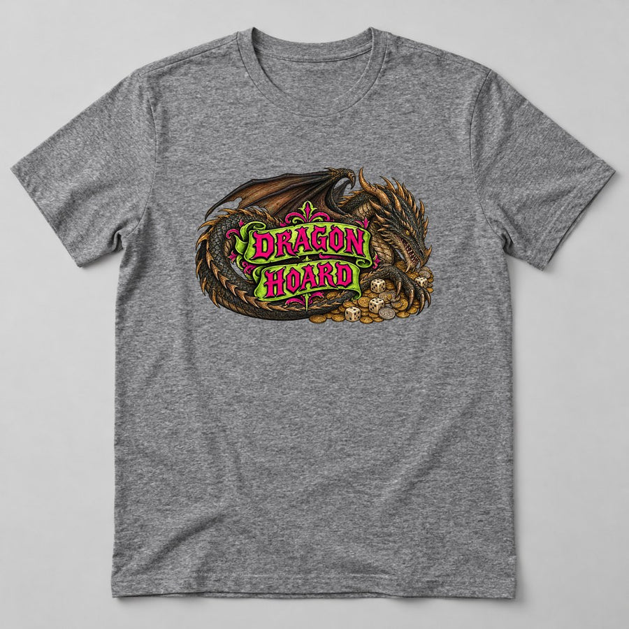 Dragon Hoard T-Shirt in Heather Grey