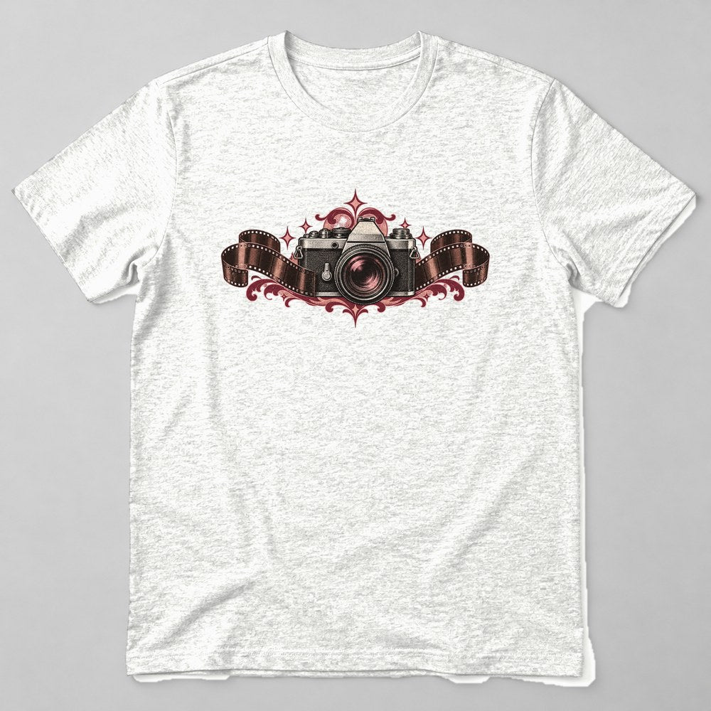 Camera Film Roll T-Shirt in White