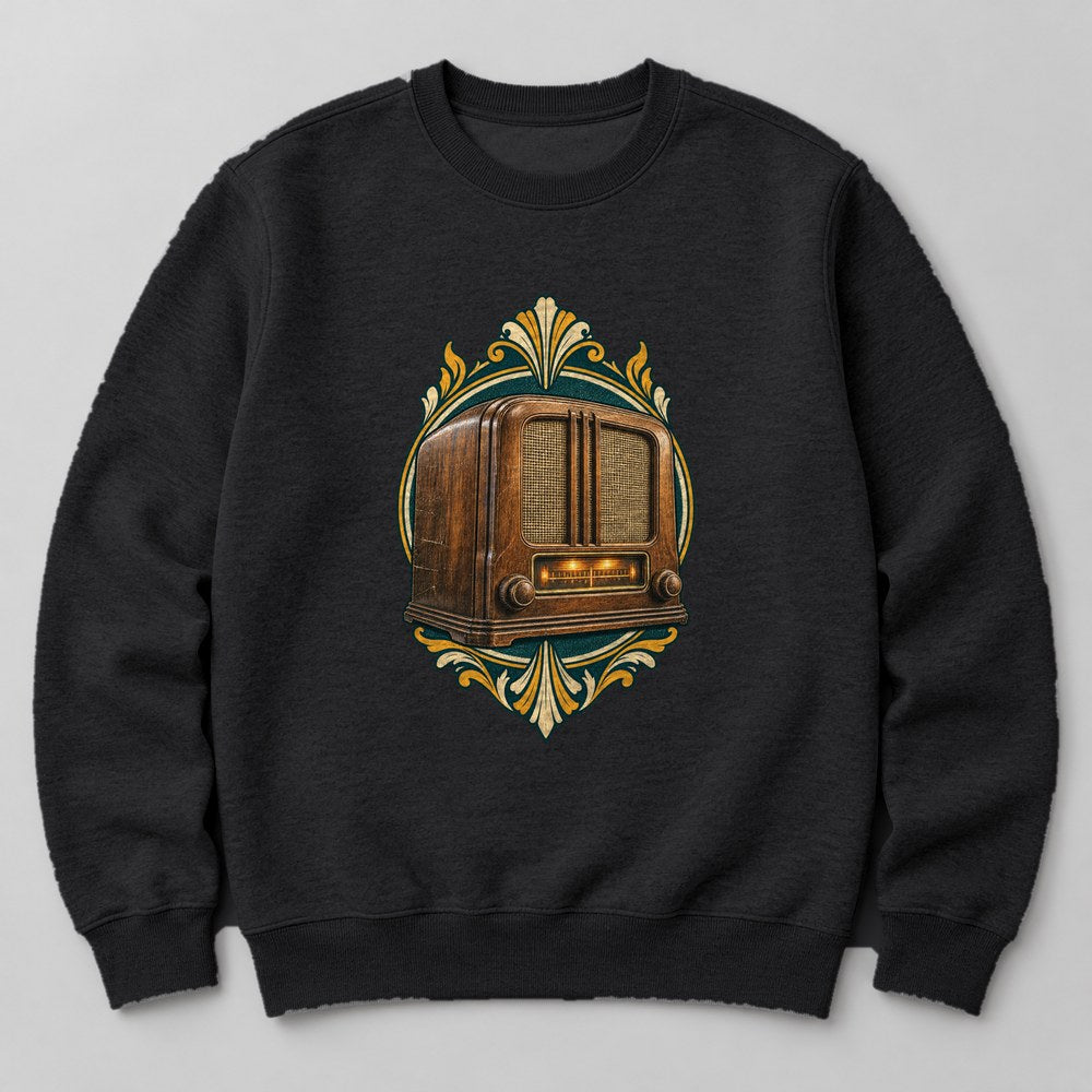 Old Radio Sweatshirt in Black