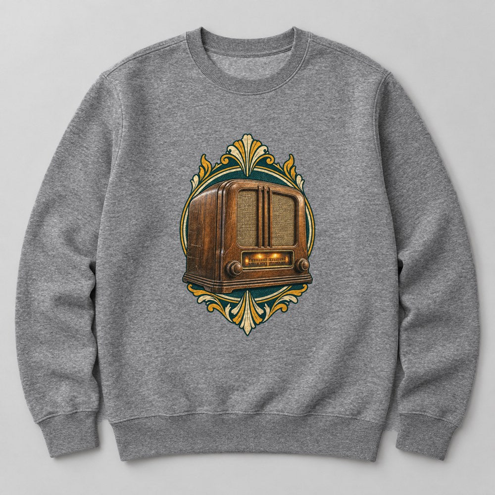 Old Radio Sweatshirt in Heather Grey