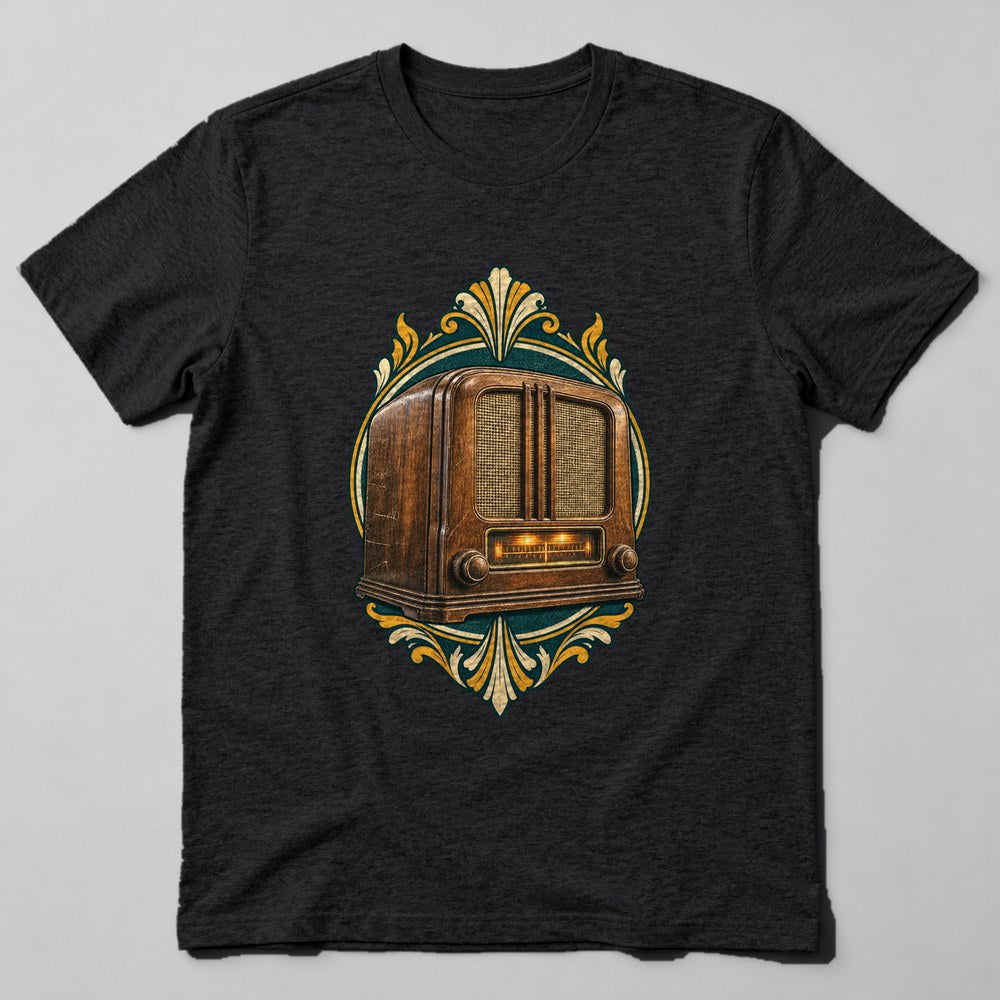 Old Radio T-Shirt in Black