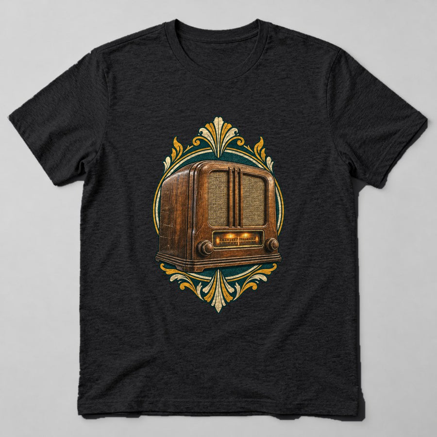 Old Radio T-Shirt in Black