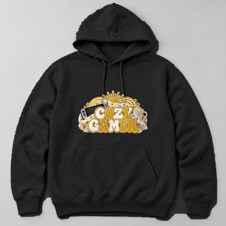 Cozy Gamer Hoodie in Black