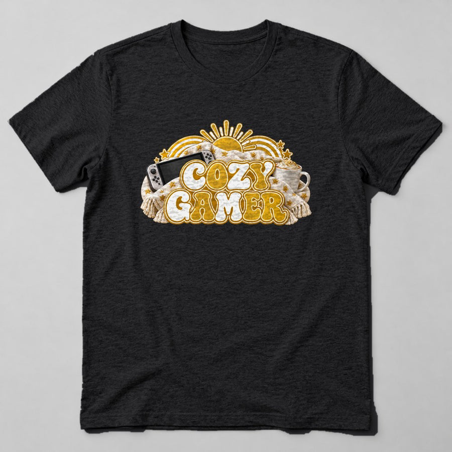 Cozy Gamer T-Shirt in Black