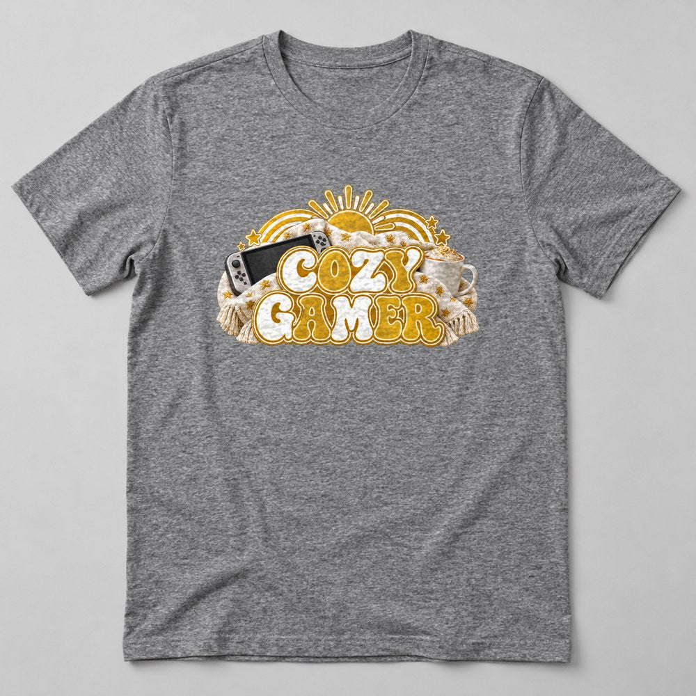 Cozy Gamer T-Shirt in Heather Grey