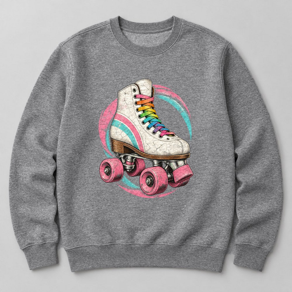 Roller Skate Sweatshirt in Heather Grey