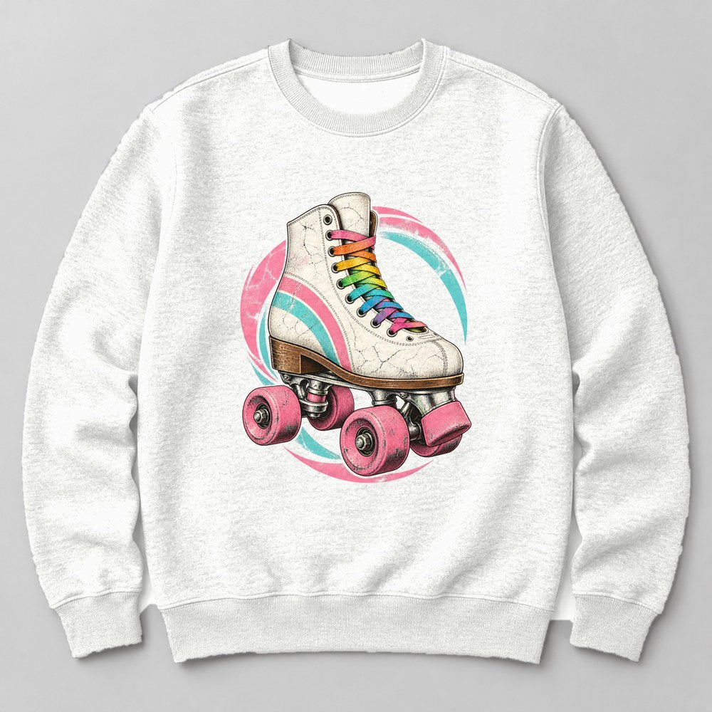 Roller Skate Sweatshirt in White