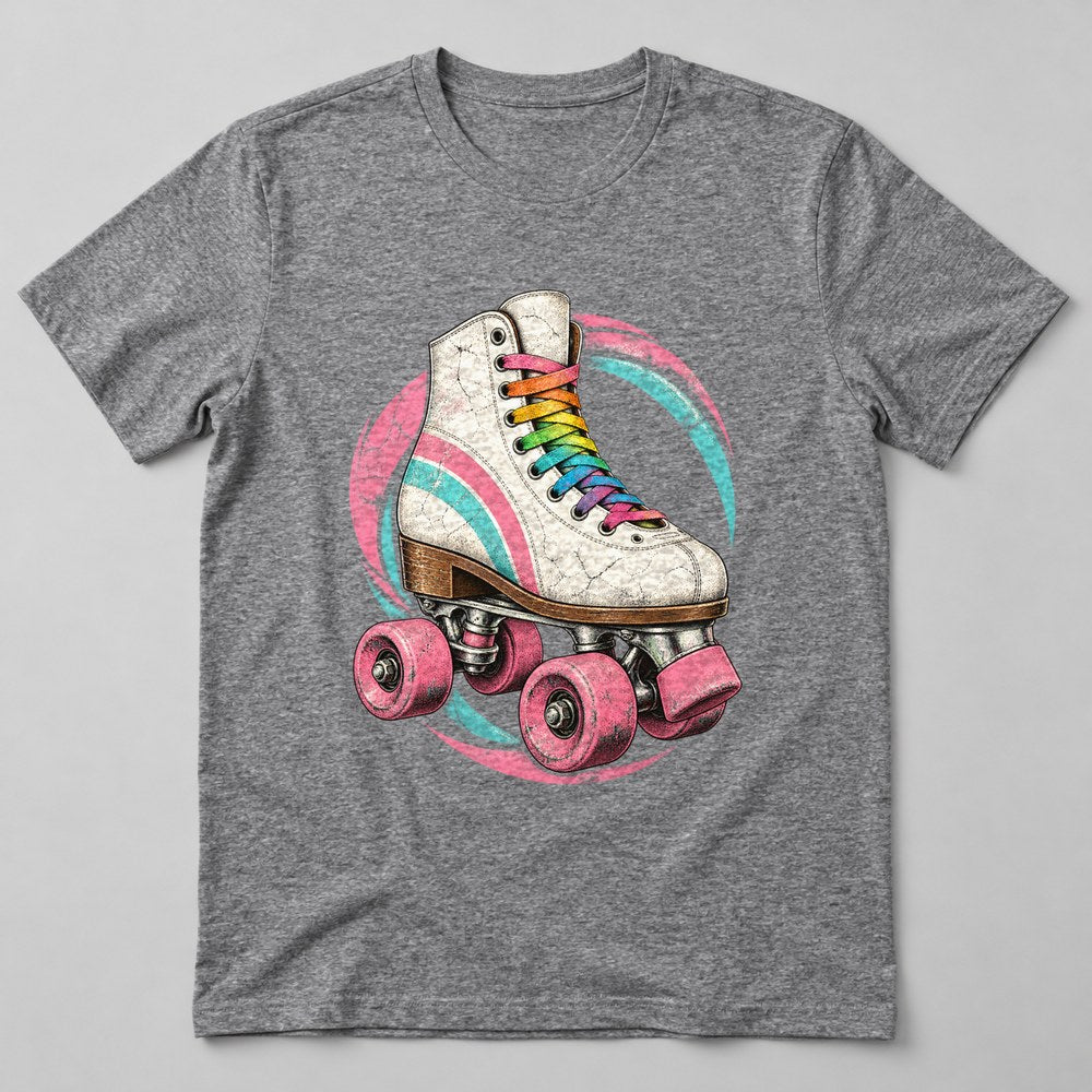 Roller Skate T-Shirt in Heather Grey