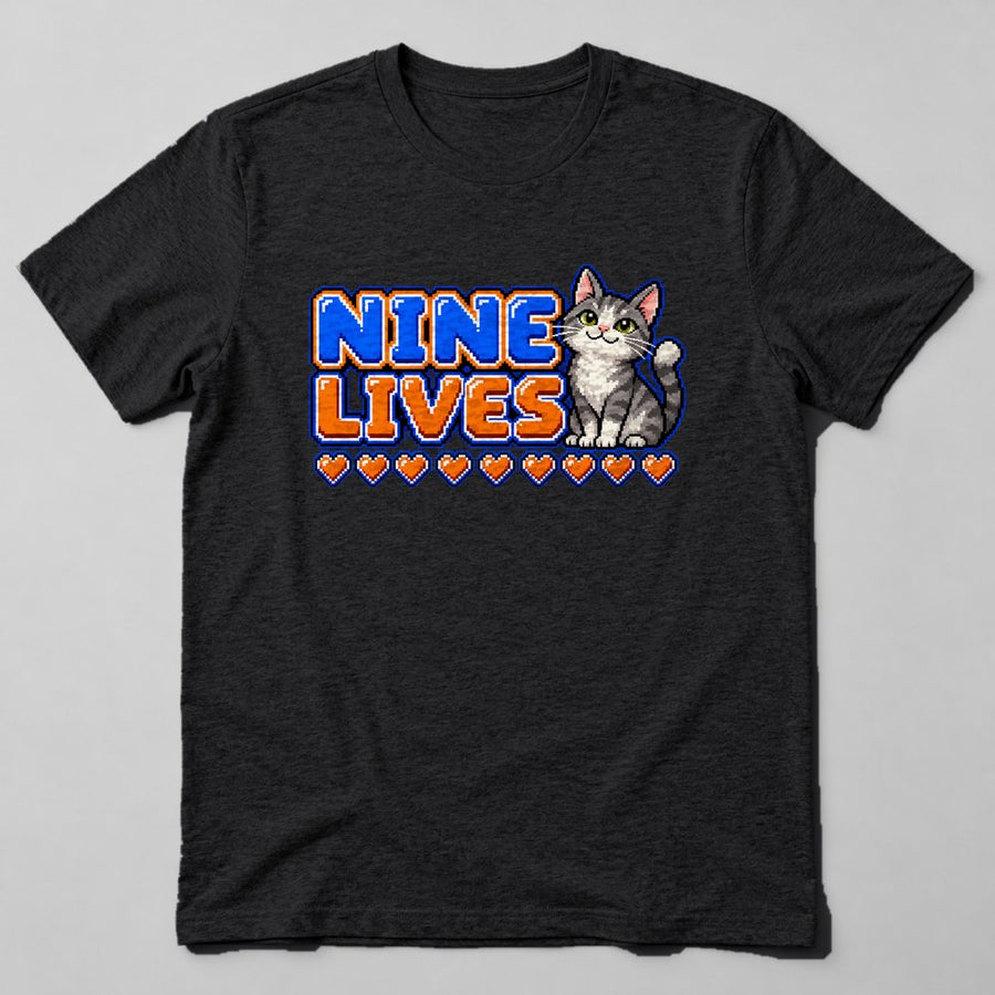 Nine Lives T-Shirt in Black