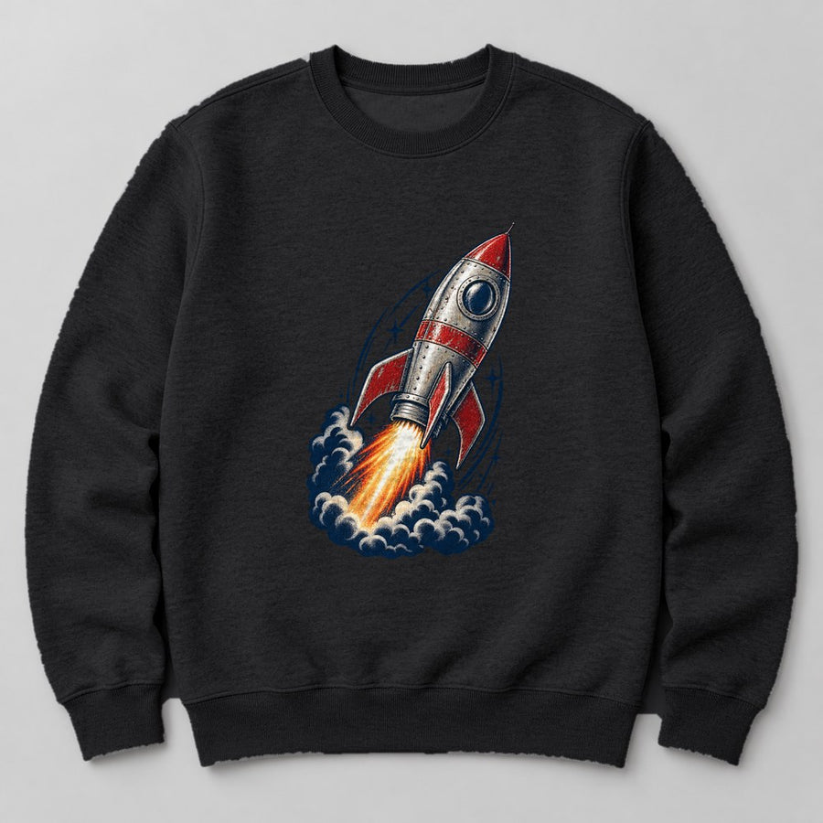 Rocket Toy Sweatshirt in Black