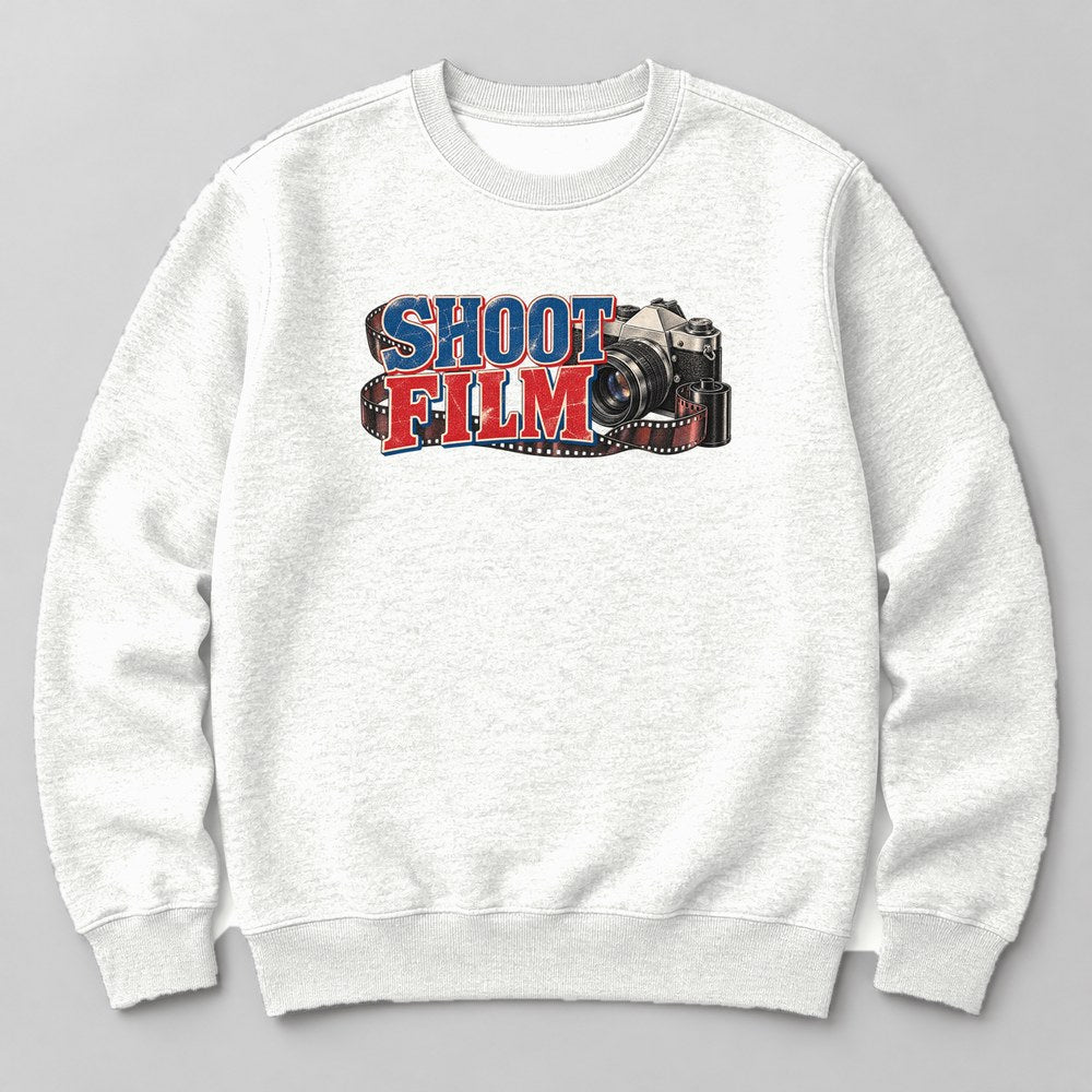 Shoot Film Sweatshirt in White