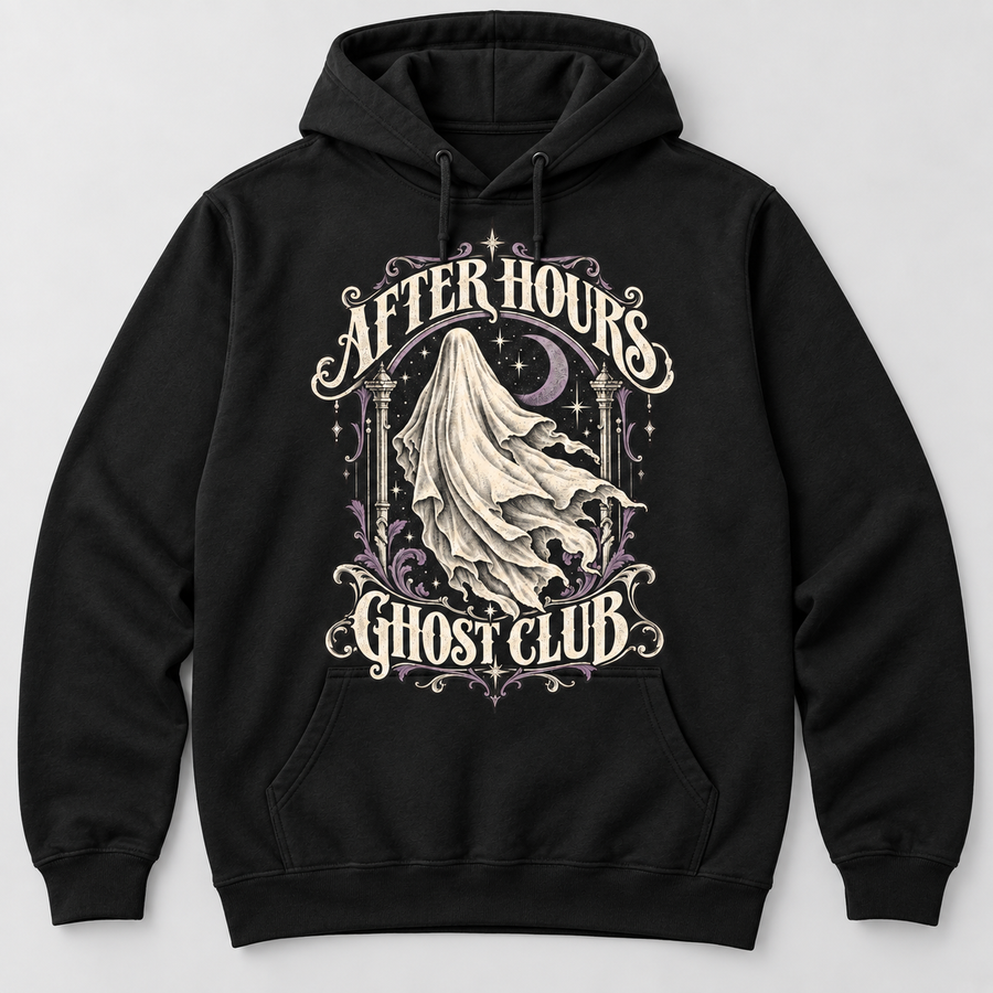 H002 — Black hoodie mockup; illustrative preview