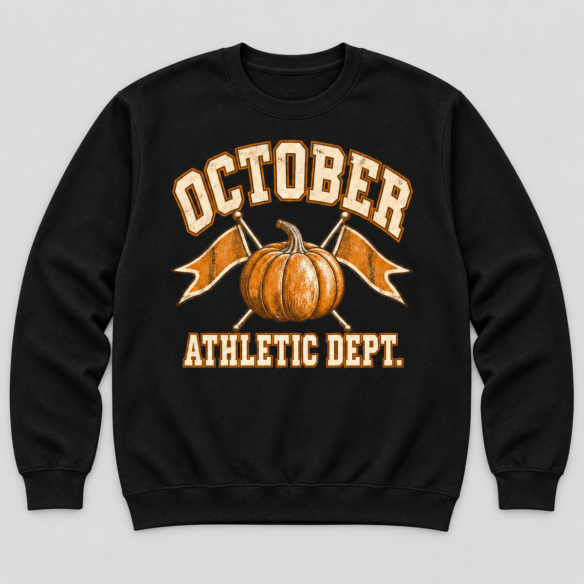 H003 — Black sweatshirt mockup; illustrative preview
