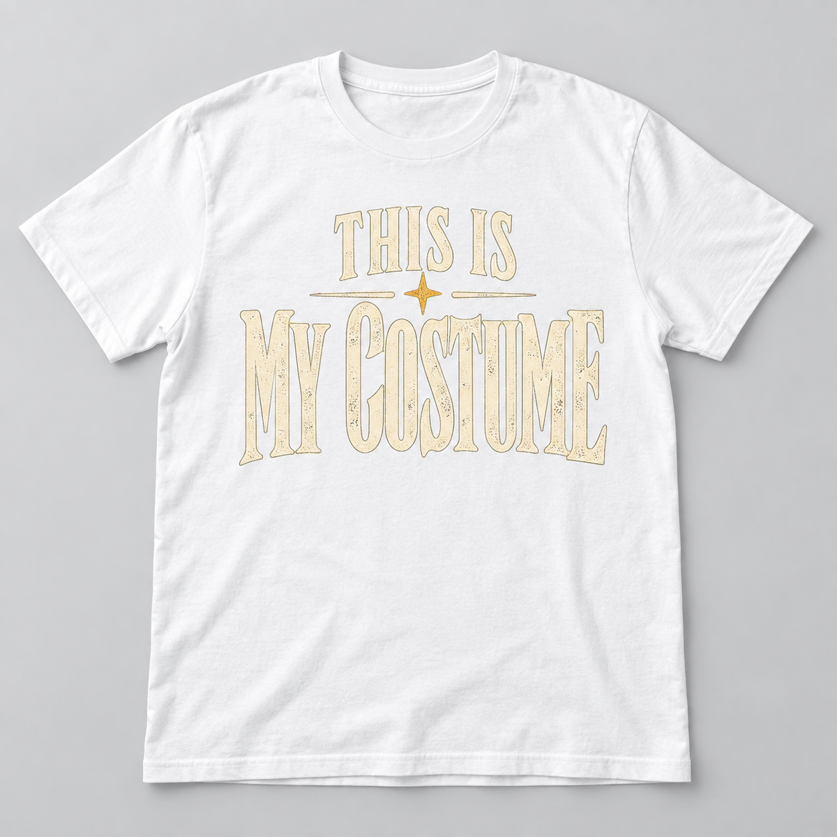 H004 — White generic unisex crew-neck T-shirt mockup; illustrative preview