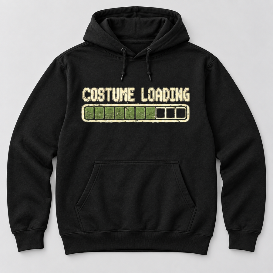 H005 — Black hoodie mockup; illustrative preview
